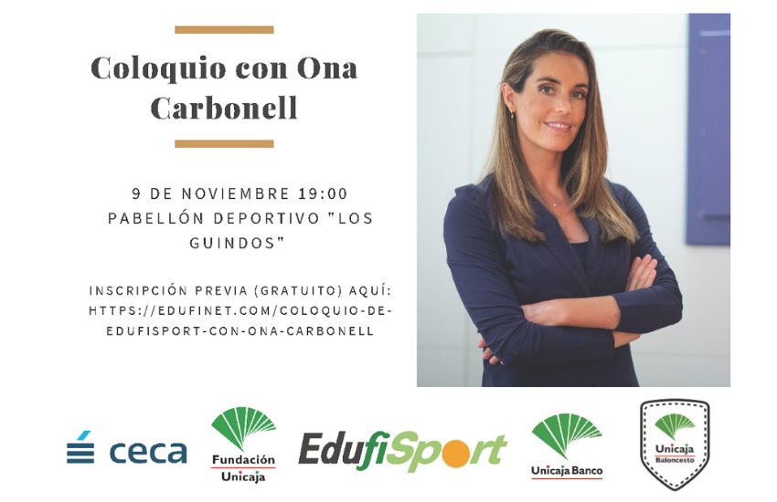 Coloquio con Ona Carbonell sobre deporte y educación financiera